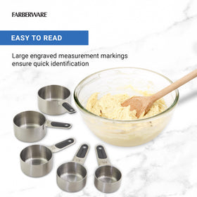 Farberware 1/2 cup with flat rim for easy leveling