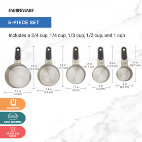 Farberware 1/3 cup with engraved measurements for consistent portions