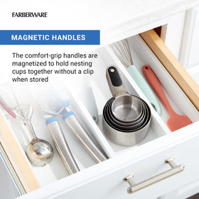Farberware 3/4 cup in durable stainless steel for daily use