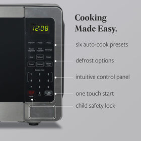 Farberware microwave 10 power levels offer precise cooking control.