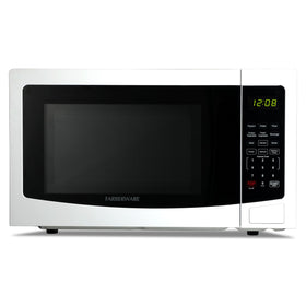 Farberware microwave power level display demonstrates precise heat control.