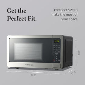 Farberware microwave 8 auto-cook programs simplify meal prep.
