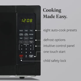 Farberware microwave auto-cook menus for one-touch snacks and meals.