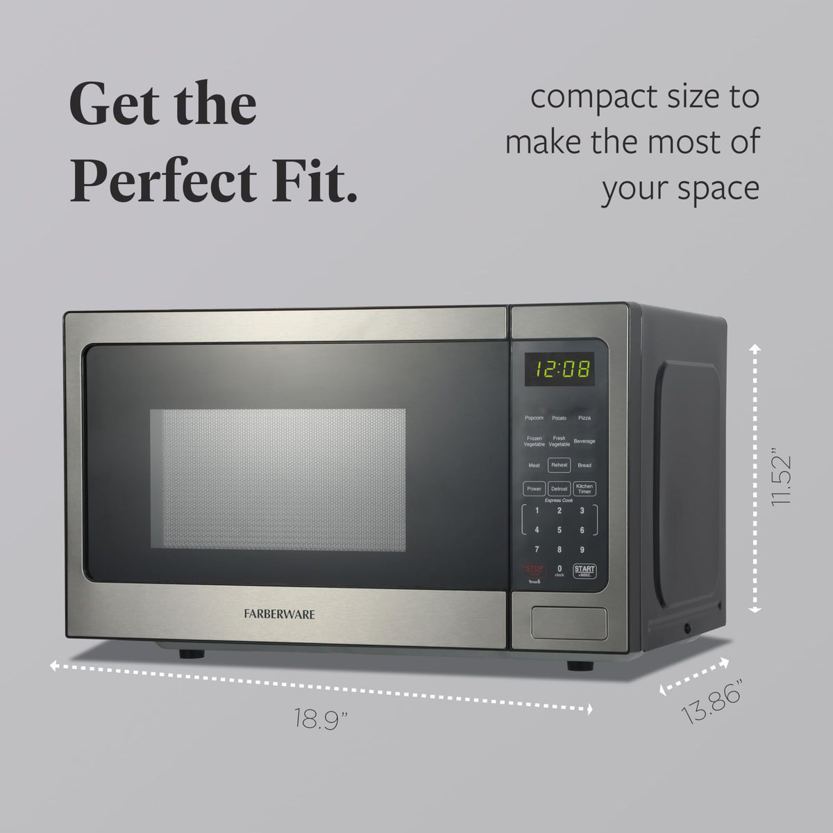 Farberware microwave auto-cook settings enable one-touch convenience