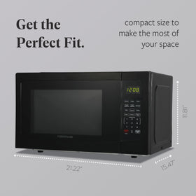 Farberware microwave defrost function for even thawing of frozen ingredients.
