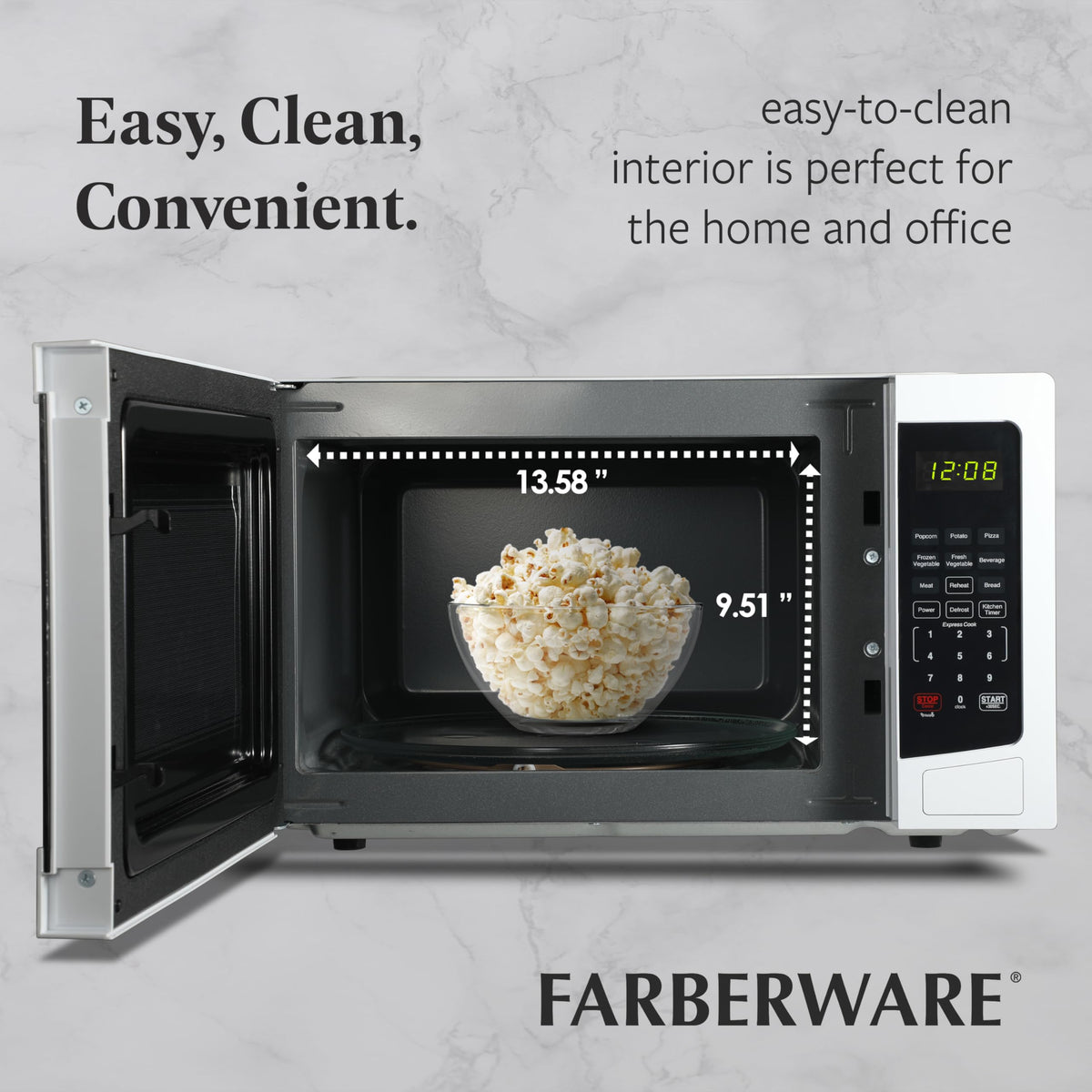Farberware express cook plus 30 sec for fast starts and extended cooking.