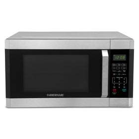 Farberware microwave front view for compact counter space and quick meals