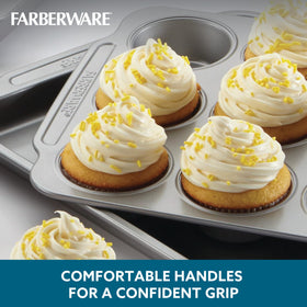 Farberware 8-inch round cake pans with nonstick coating