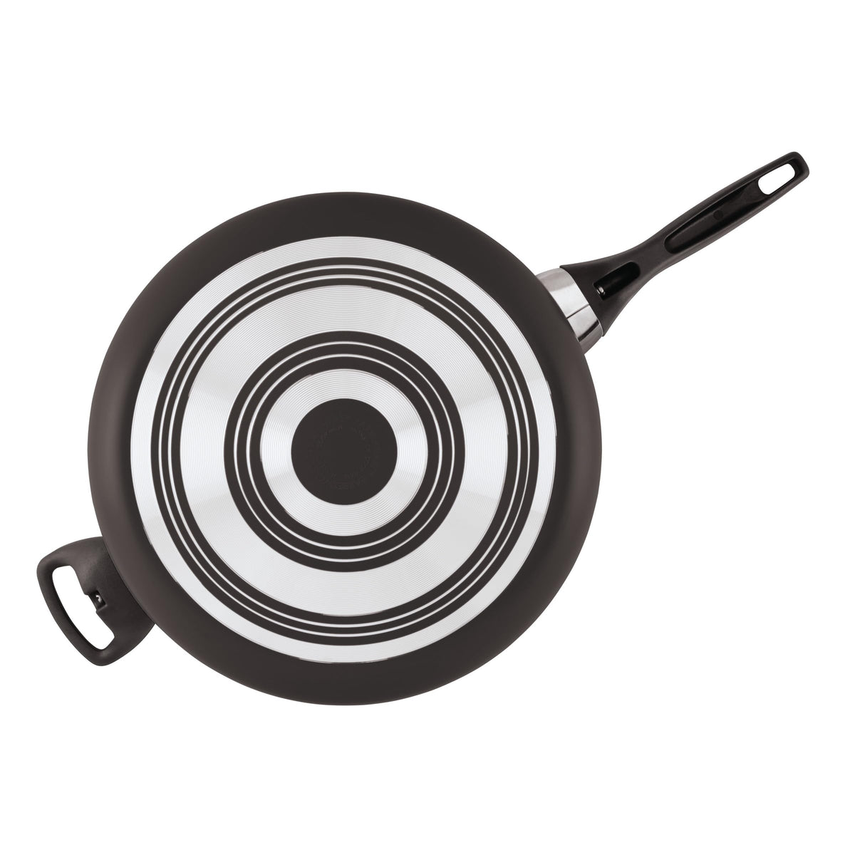 Farberware nonstick interior enables effortless food release and quick cleanup.