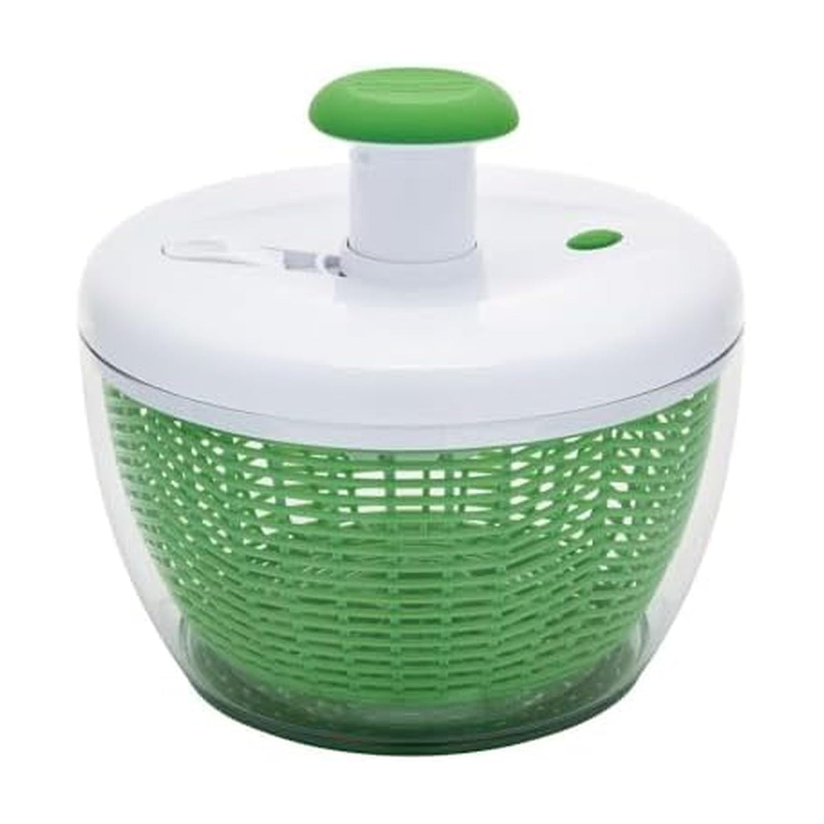Farberware Small Pro Salad Spinner top view showing compact design and pump mechanism