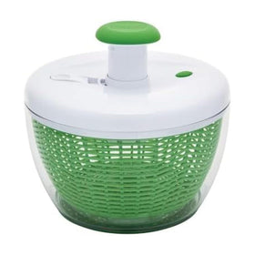 Farberware Small Pro Salad Spinner top view showing compact design and pump mechanism