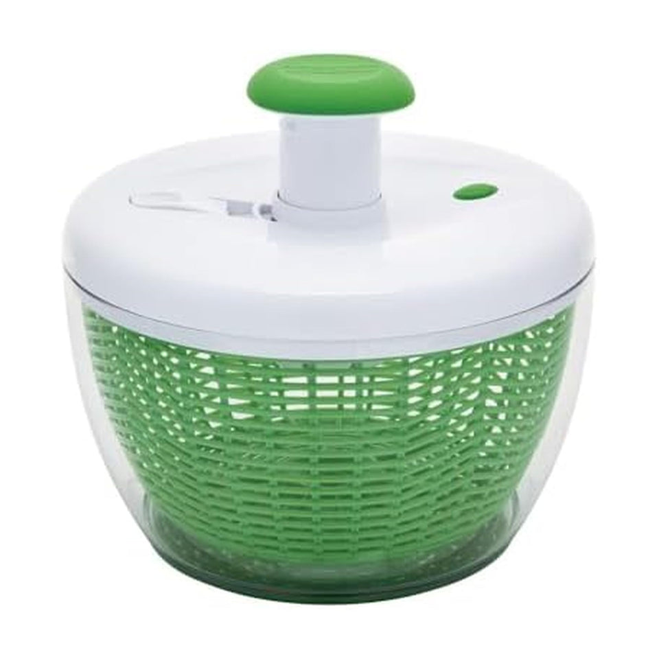 Farberware Small Pro Salad Spinner top view showing compact design and pump mechanism