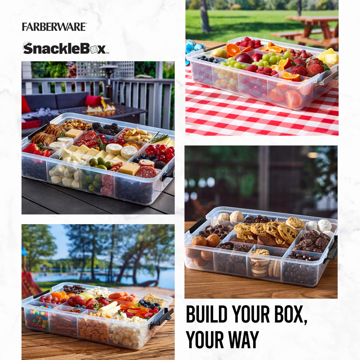 Farberware Snacklebox portable design for picnics or travel.