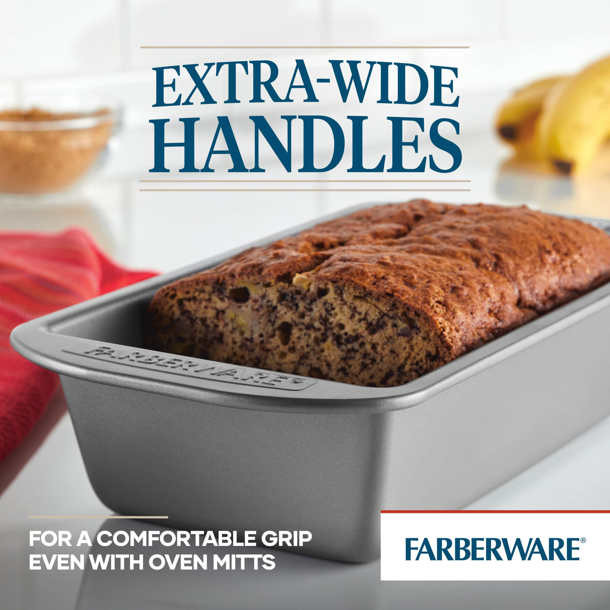 Farberware two-piece bakeware set ready for versatile recipes