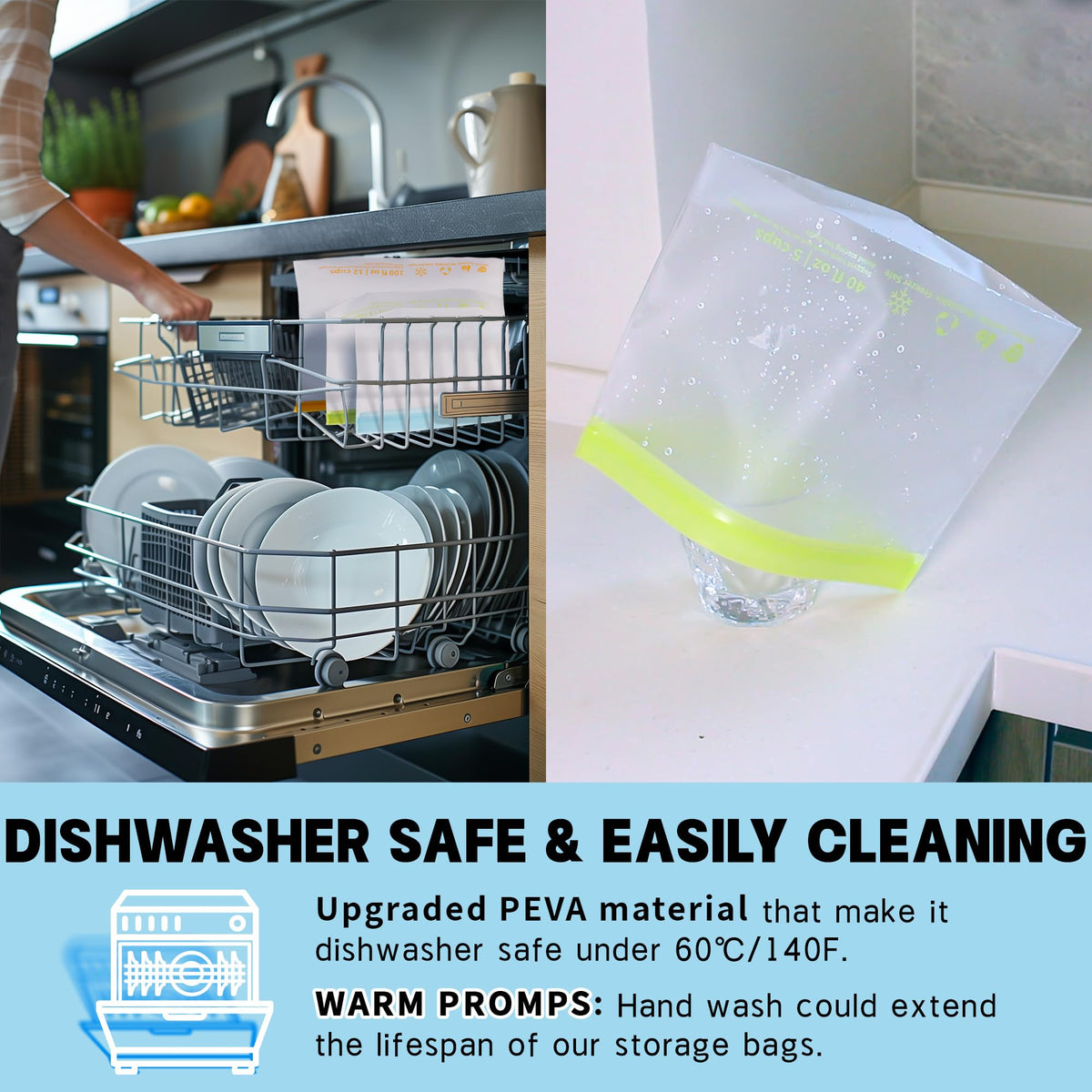 Farest dishwasher-safe design simplifies cleaning after meals.