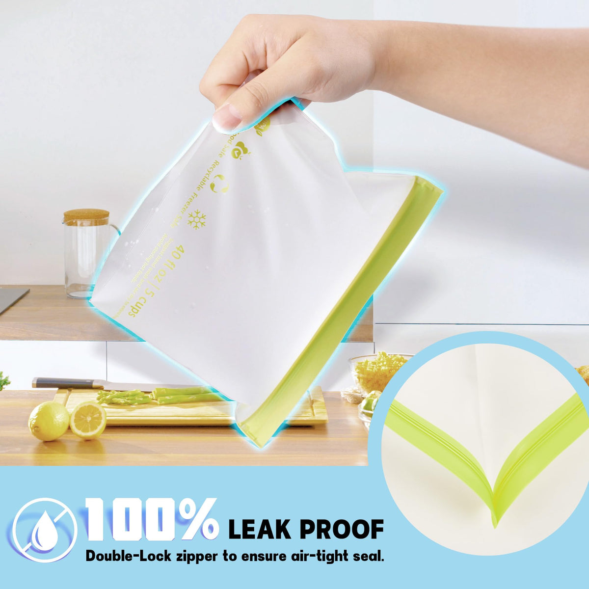 Farest freezer bags emphasize freezer-safe material for preserving freshness.