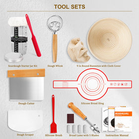 Farielyn-X 9inch banneton basket shapes dough for even proofing and crust