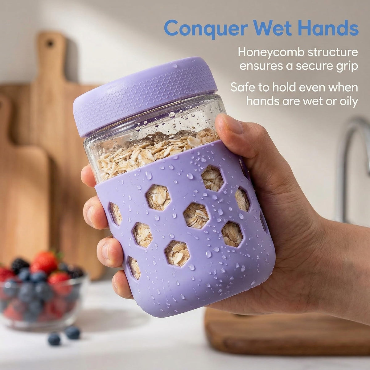 Farielyn-X airtight lids ensure freshness for each jar.