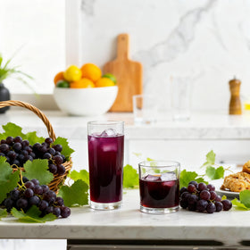 Farielyn-X elegant clear design enhances any table setting.