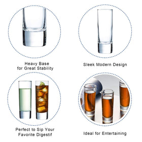 Farielyn-X Lead-free shot glasses offer safe, everyday use.