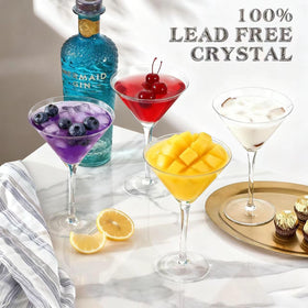 Gift-ready Farielyn-X martini glasses set for celebrations and gatherings.