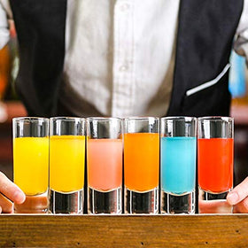 Farielyn-X Dishwasher-safe shot glasses for easy cleanup after gatherings.