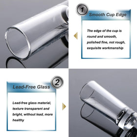 Farielyn-X Durable shot glass with a balanced base reduces tipping during parties.