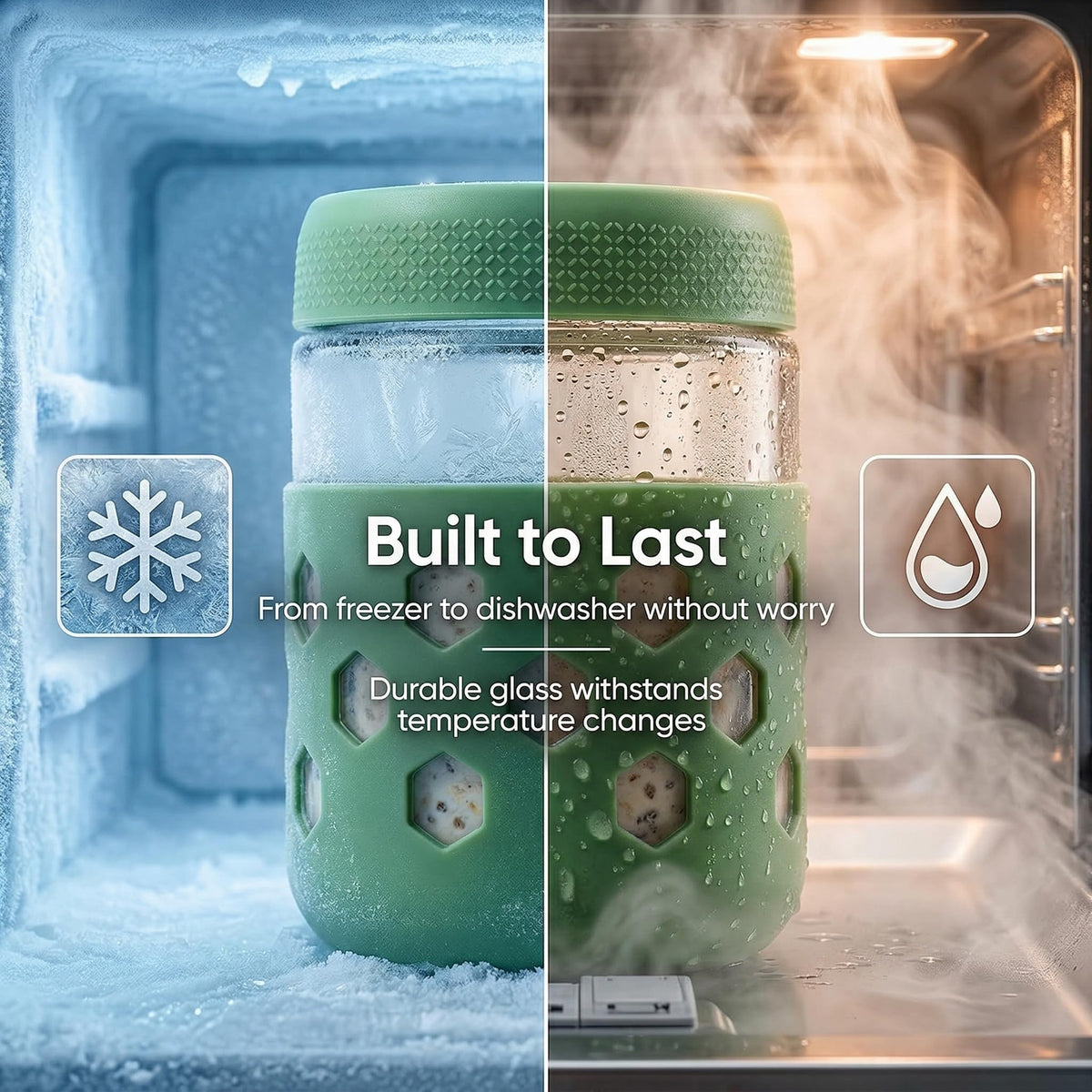 Farielyn-X wide-mouth jars simplify filling and cleaning.
