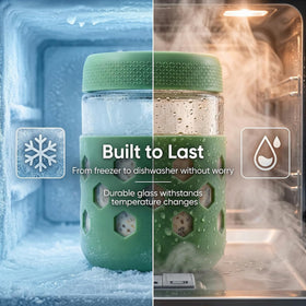 Farielyn-X wide-mouth jars simplify filling and cleaning.