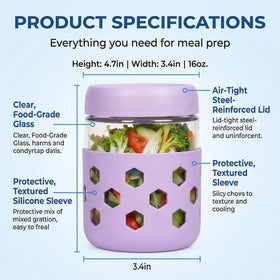 Farielyn-X jars support yogurt, chia pudding, berries, and snacks.