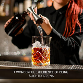 FARQAN weighted-base mixing glass stays steady during shaking and stirring.
