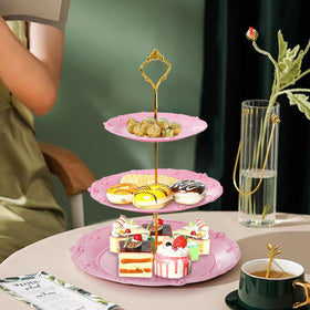 Fasmov flower-embossed detail enhances décor while keeping desserts accessible.