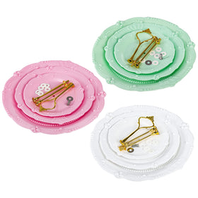 Fasmov pink trays add playful color for parties and baby showers.