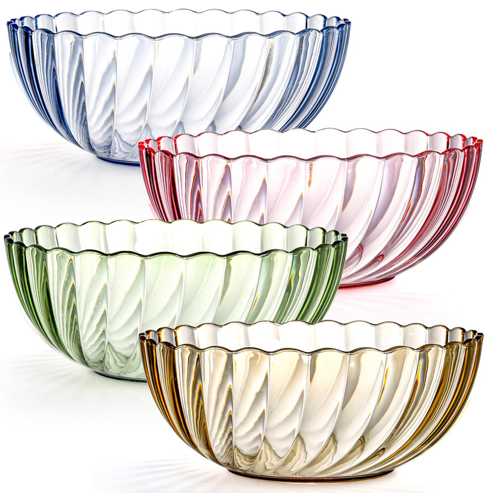 Fasmov 4-pack blue bowls ideal for salads and snacks