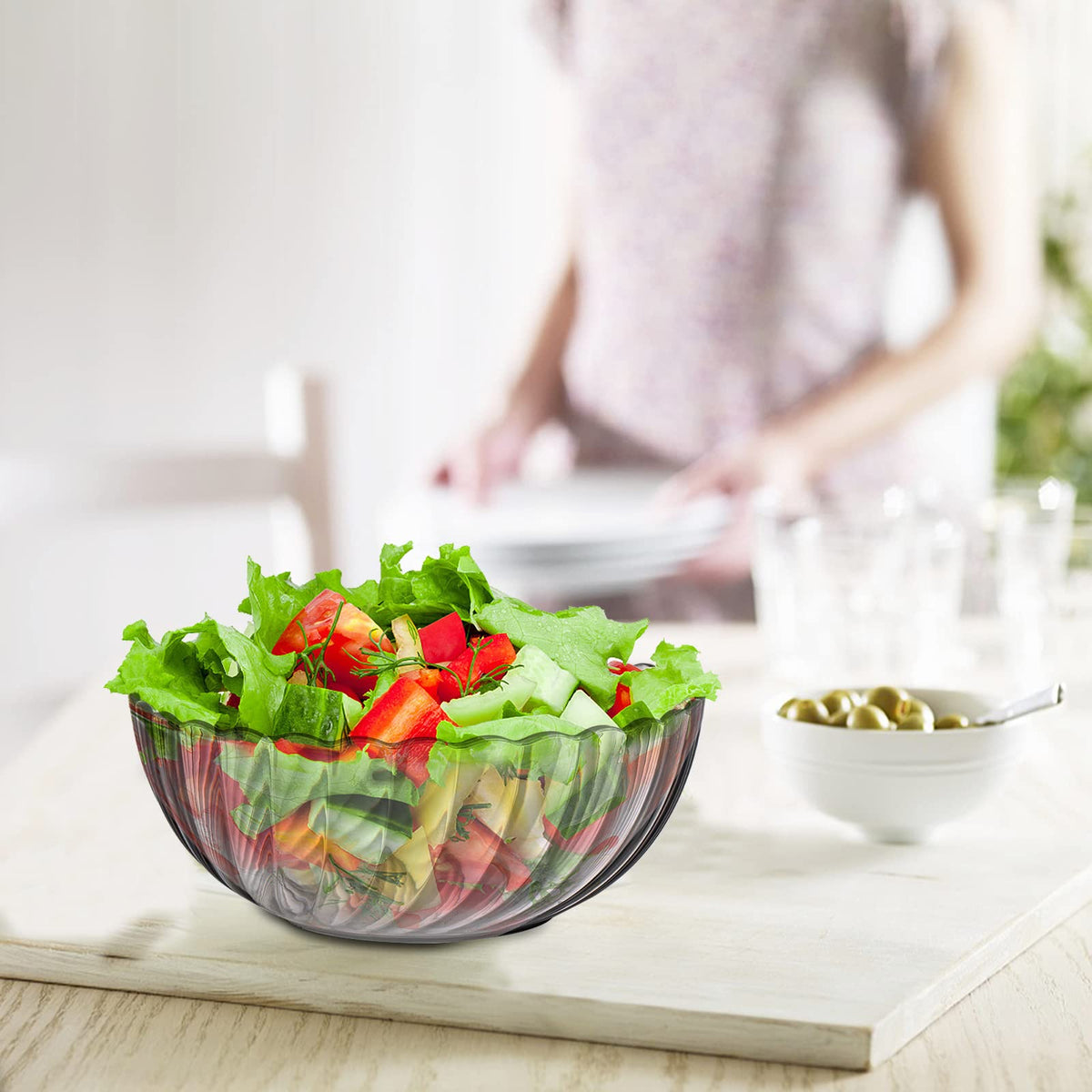 Fasmov multicolor bowl set ideal for entertaining family and guests