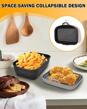 Fastand non-stick silicone surface cleans quickly and is dishwasher safe.