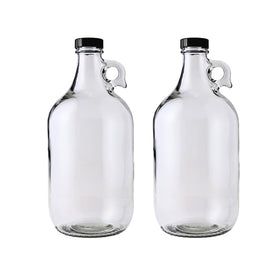 FastRack 0.5 gallon glass growler with polyseal cap for secure sealing.
