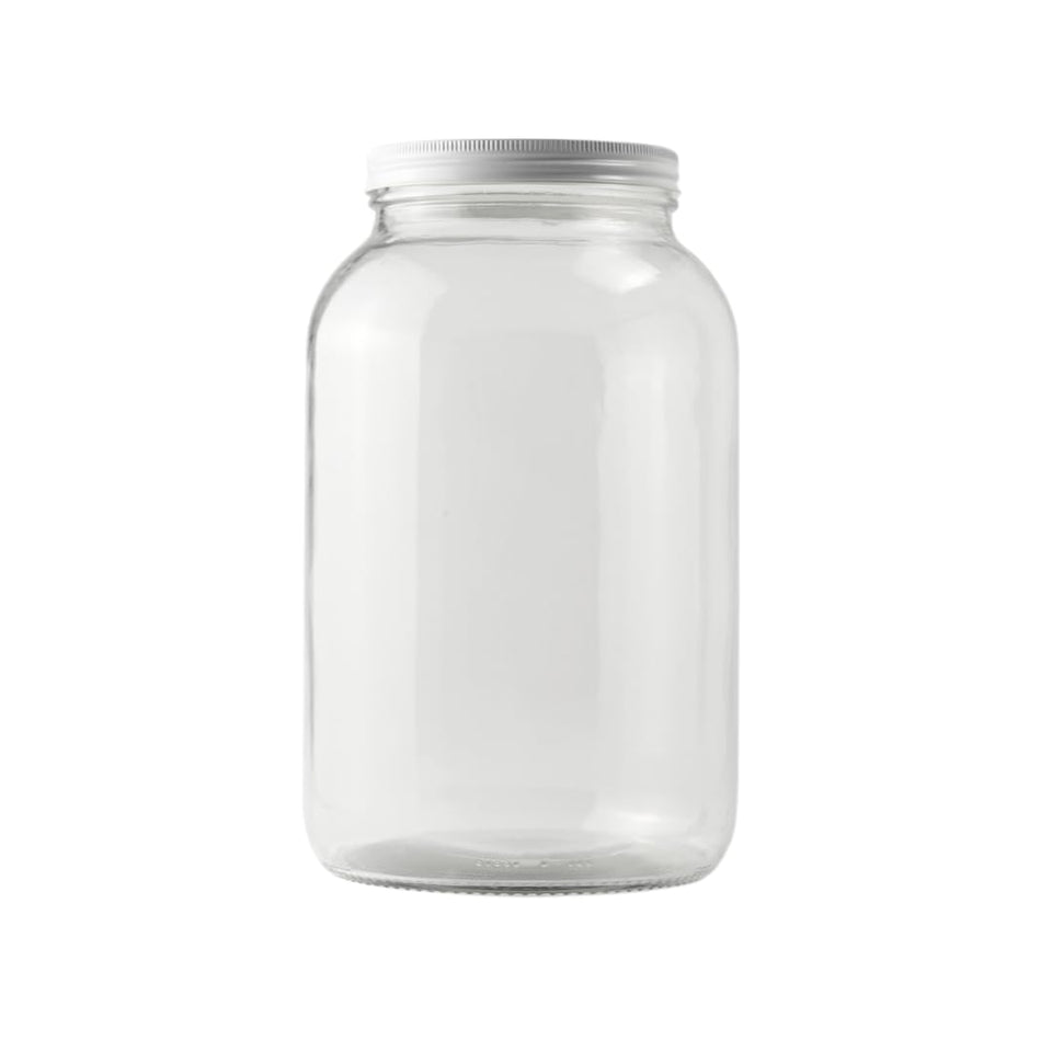 FastRack 1-gallon wide-mouth glass jar ready for easy filling and fermentation prep