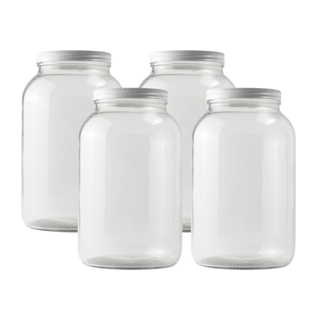 FastRack 1-gallon wide-mouth jar front view, ideal for fermentation and storage