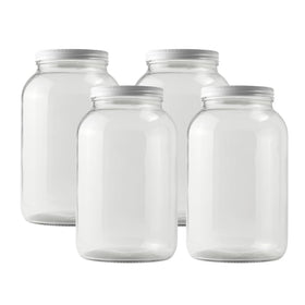 FastRack 1-gallon wide-mouth jar front view, ideal for fermentation and storage