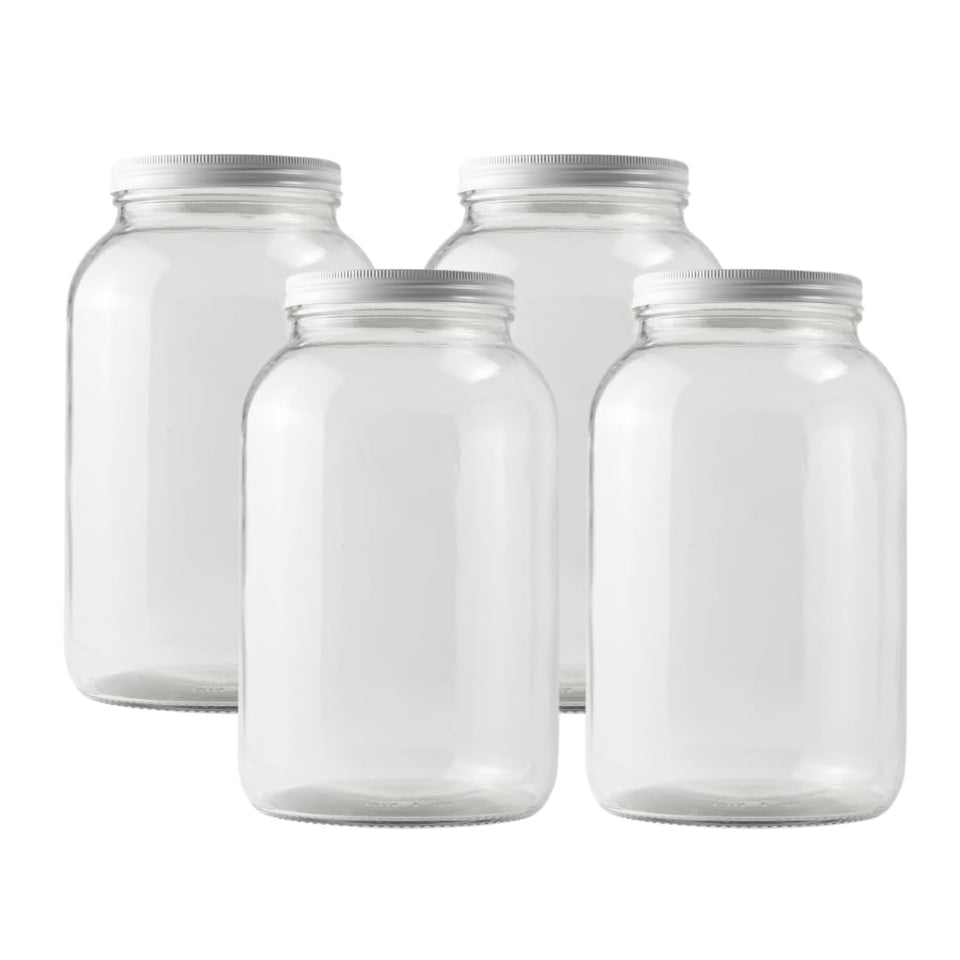 FastRack 1-gallon wide-mouth jar front view, ideal for fermentation and storage