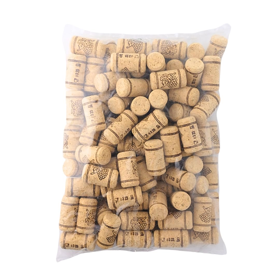 FastRack 100-wine-corks bag with natural corks for bottle replacement.