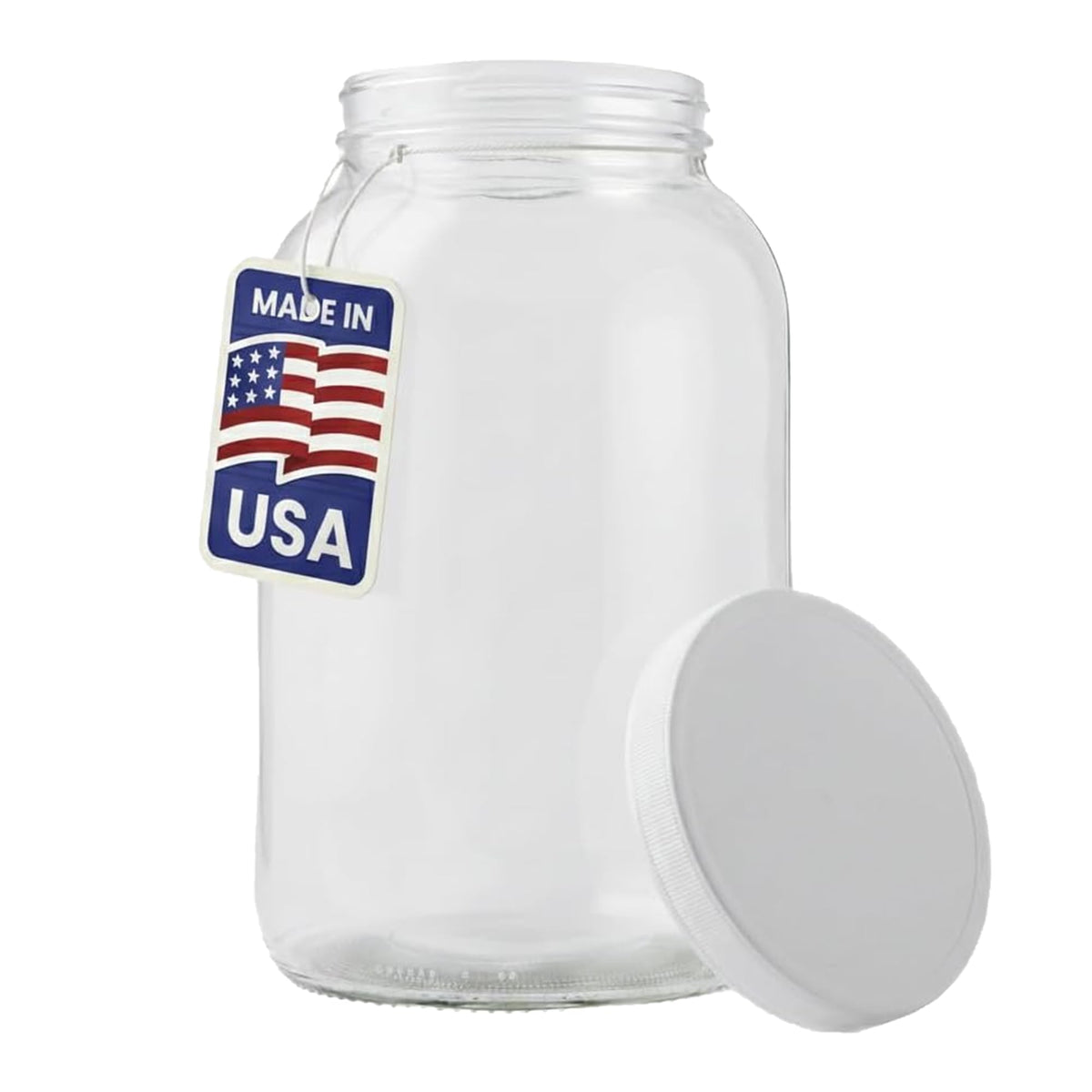 FastRack 1 gallon glass jar with wide-mouth design for easy filling and fermentation