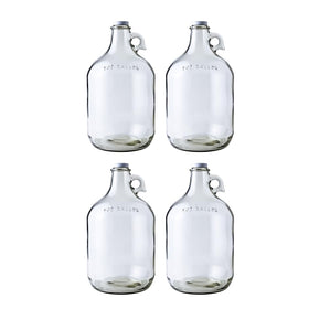 FastRack Fastrack 1-gallon glass jug with white cap for durable storage.