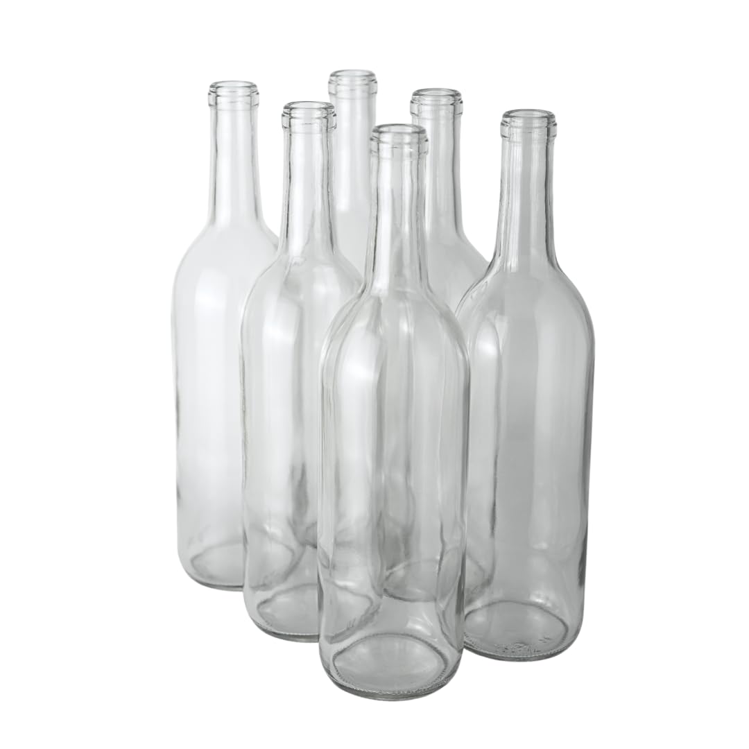 FastRack 750ml Bordeaux bottle front view showcases wine clearly and beautifully.