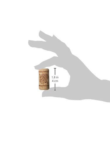 Close-up of FastRack 8-straight corks tapering for secure bottle seals.