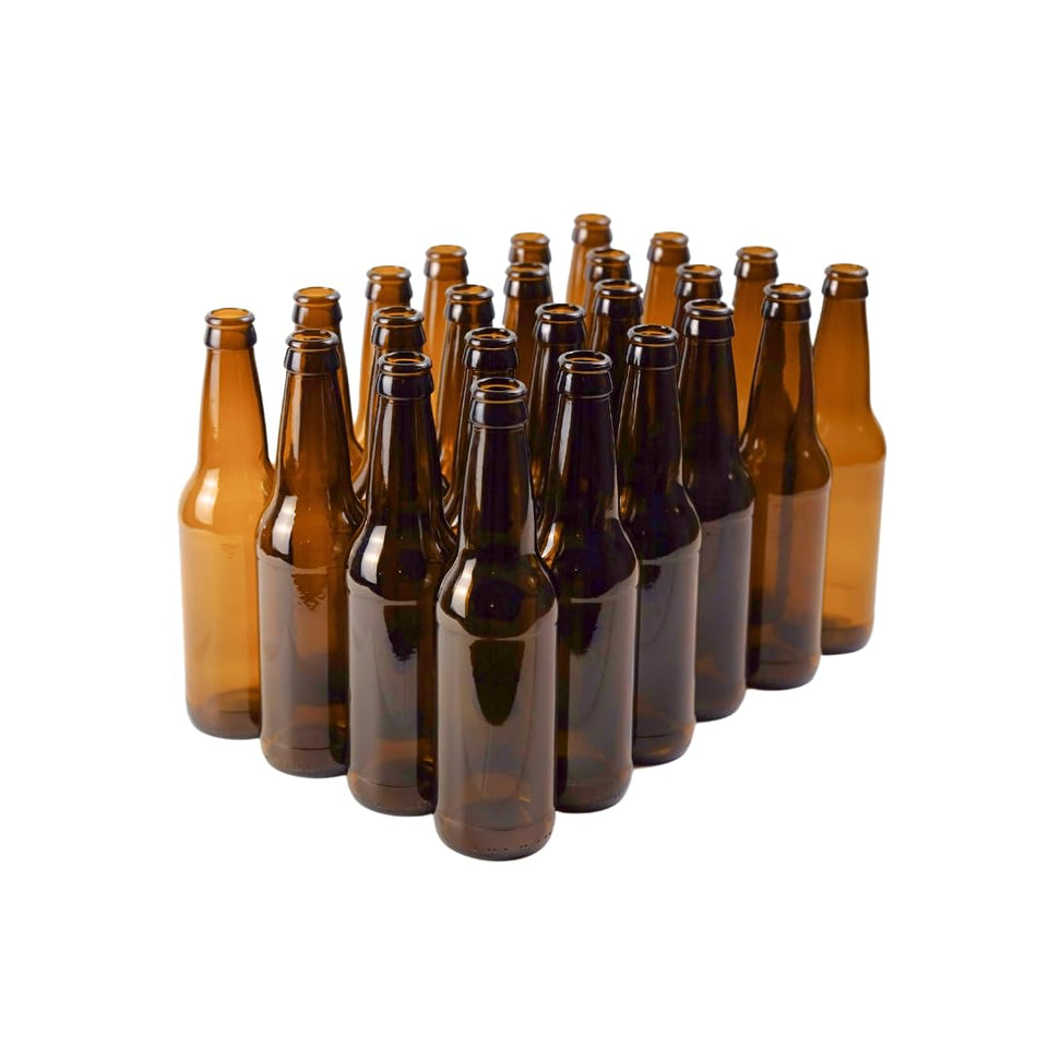 FastRack amber beer bottles 12oz pack with UV protection for fresher home brews.