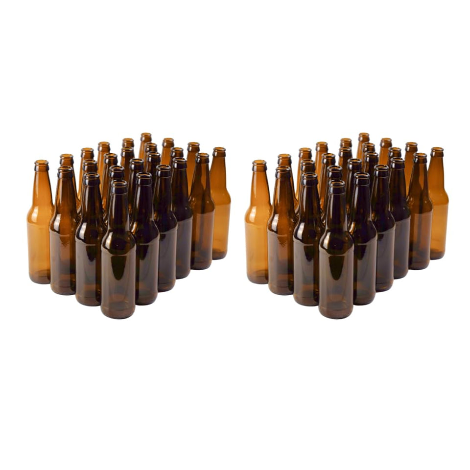 FastRack amber 12oz beer bottles for homebrewing with light protection