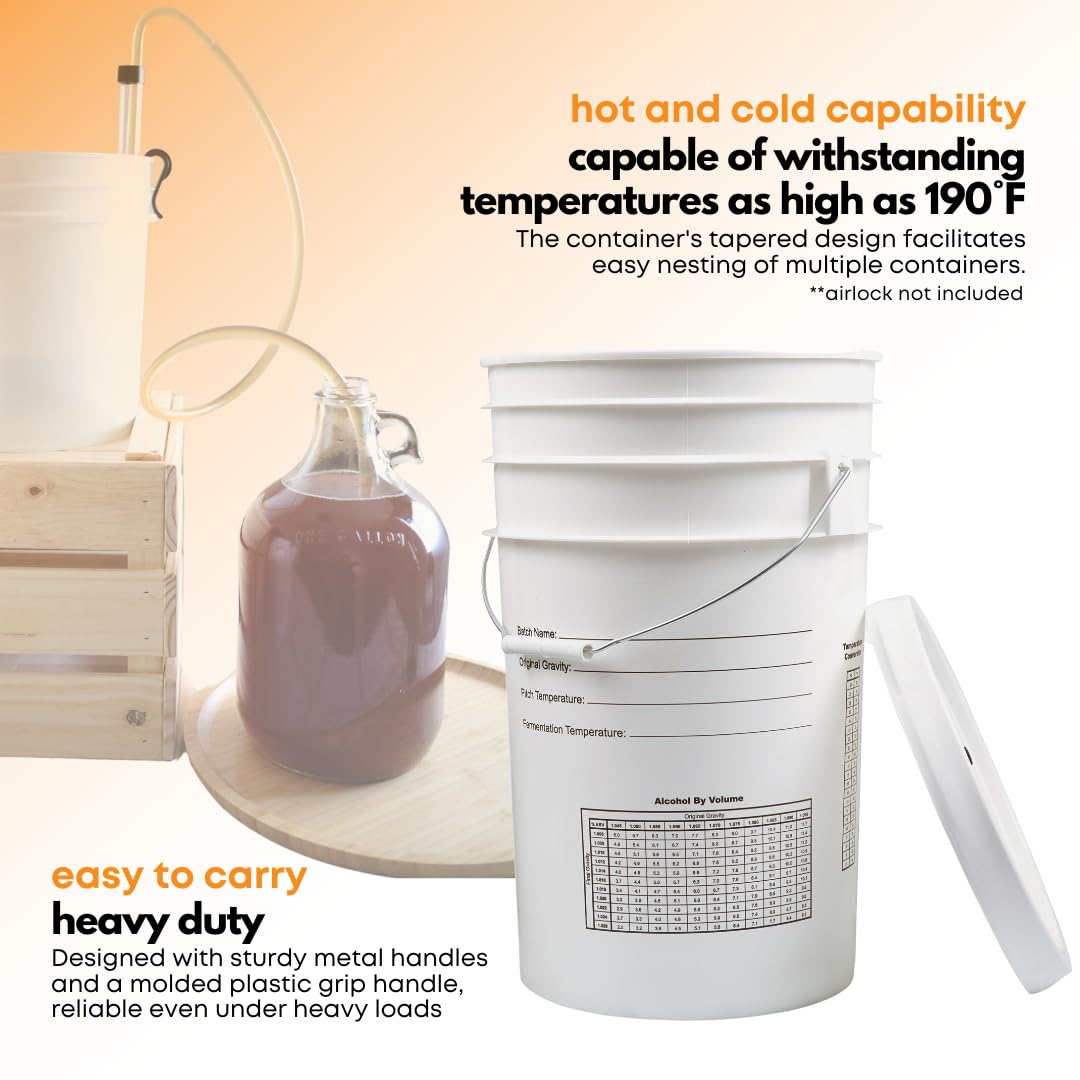 FastRack 6.5 gallon capacity image shows room for high-krausen batches.