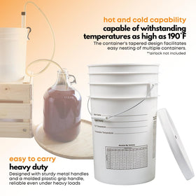 FastRack 6.5 gallon capacity image shows room for high-krausen batches.